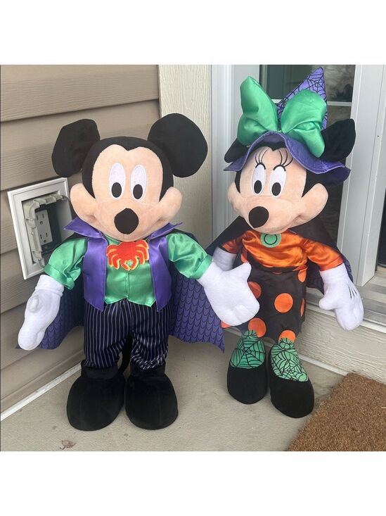 Disney Other - Disney Halloween Mickey & Minnie 22”-24” Porch Greeters